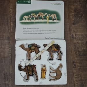 Dept 56 Little Town of Bethlehem The Holy Land DESERT CARAVAN Camels RARE MAP